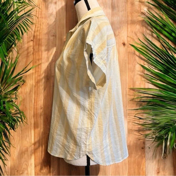 PATAGONIA Women’s Lightweight A/C® Shirt - Cali Stripe: Isla Yellow - XS - Picture 3 of 16